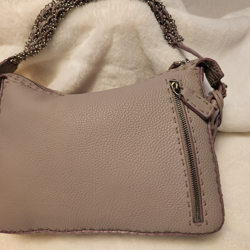 Vintage Fendi Selleria Borsa Lampo bag in Lilla. - Picture 3 of 16